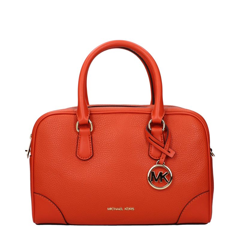 Michael Kors Orange Leather Women's Handbags